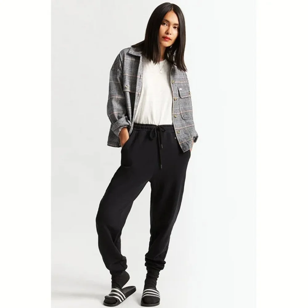 Plaid Flannel Shirt Shacket Cropped Jacket in Organic Cotton SMALL - Picture 4 of 8